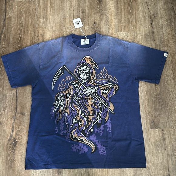 Extremely rare Warren Lotas serenity reaper Heavyweight T-shirt. Size XXL - Picture 1 of 5